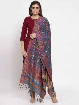 Safaa - Grey Self Design Dupatta