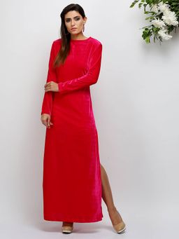 Kaanchie Nanggia - Red Solid Dress