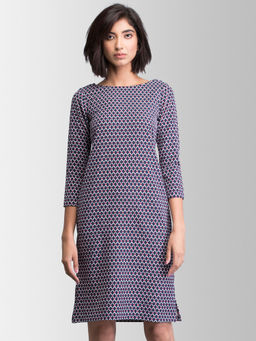 FABLE STREET - Blue Printed Dress