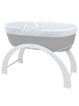 Shnuggle - Playard Dreami Baby SleeperSlate Grey Base + 2 In 1 Curve Stand Slate Grey Birth+ to 6M