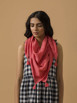 Ancestry - Parrotdise Pink Scarf