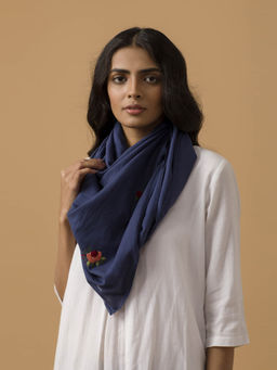 Ancestry - Blue Rossa French Knot Scarf