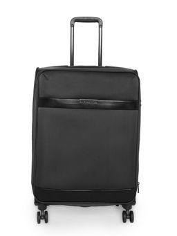 DKNY - MENS ACE Black Color Polyester Material Soft 20" Cabin Size Trolley