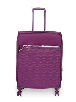DKNY - EMBRACE Plum Color Polyester Material Hard 24" Medium Size Trolley