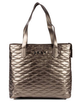 DKNY - Quilted Soft Soft Pewter Business Bag