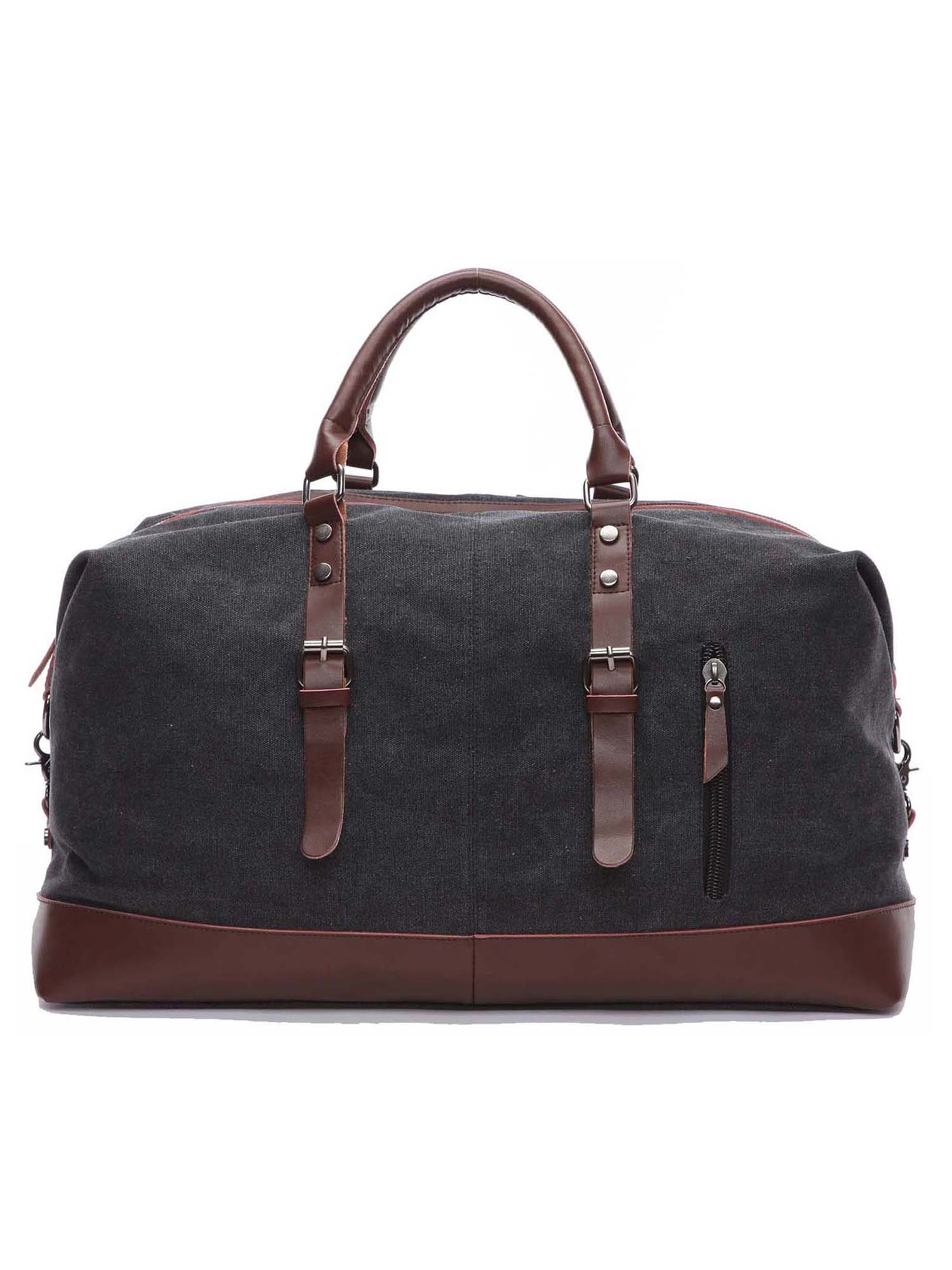 Buy FUR JADEN Black Canvas 40L Travel Duffle Bag Online