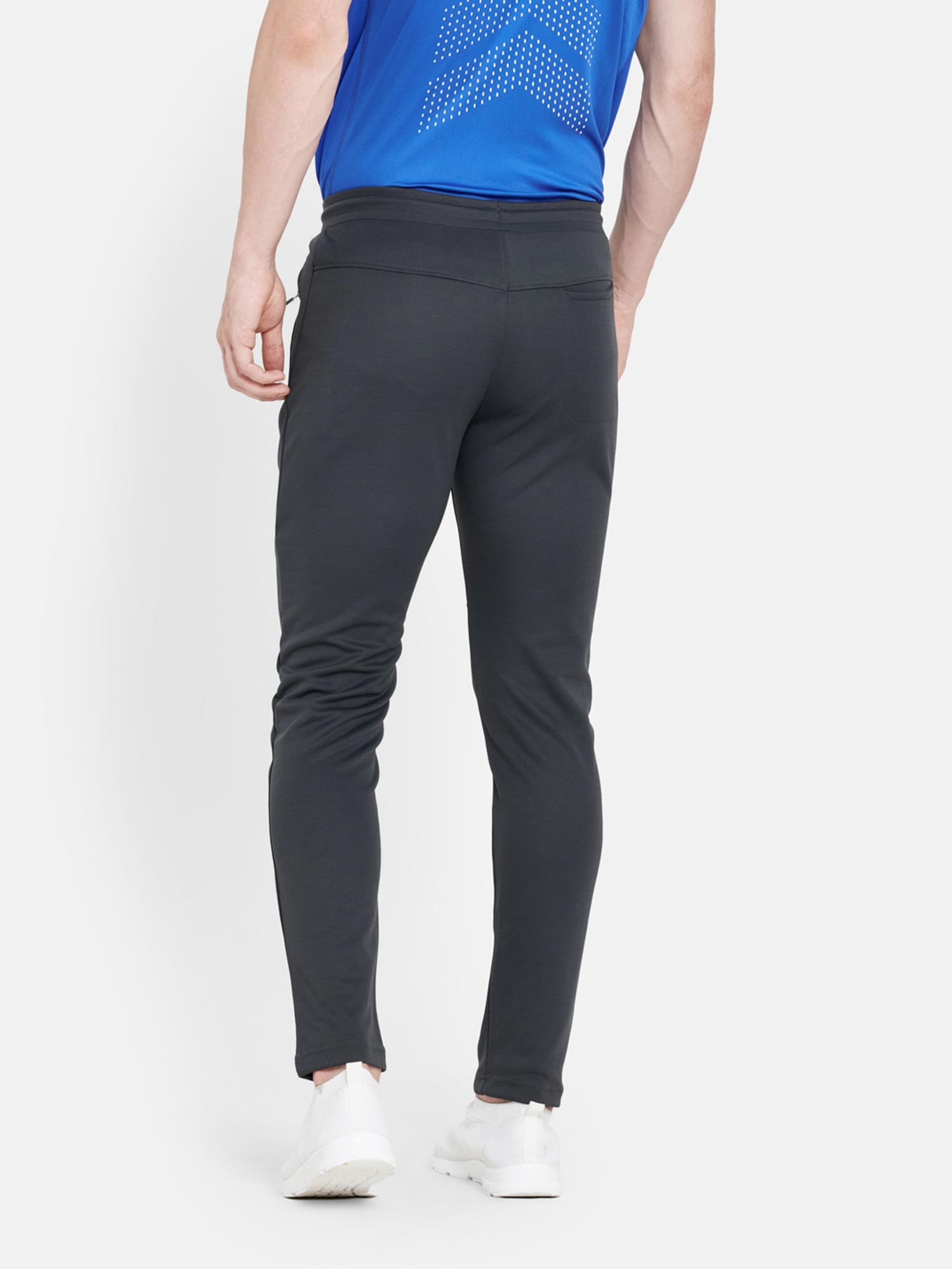 Duke Men's Solid Grey Track Pants (L 