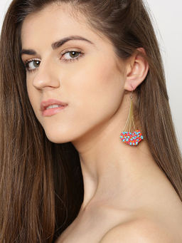 Blueberry - Multi-Color Beads Detailing Drop Earring