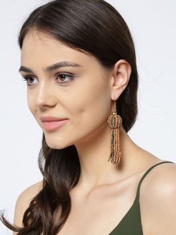 Blueberry - Multi-Colorbreeds Tassel Drop Earring