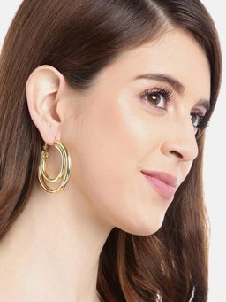 Blueberry - Gold Mixed Metal Earrings