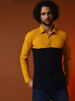 CAHOOT - Men Colorblock Stylish Casual Shirts
