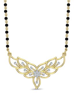 DISHIS - 22k BIS Hallmark Yellow Gold and Diamond Tanmaniya Pendant