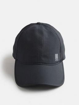 Jockey - CP21 Men Polyester Solid Cap with Adjustable Back Closure - Black