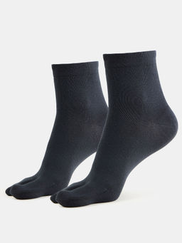 Jockey - 7487 Women Compact Cotton Stretch Toe Socks - Black (Pack of 2)