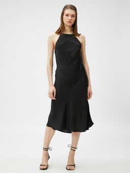 Koton - Women Black Solid Plain Normal Dress