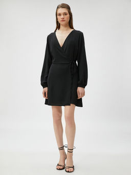 Koton - Women Black Solid Plain Normal Dress