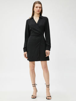 Koton - Women Black Solid Plain Normal Dress