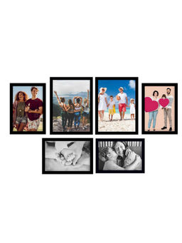 eCraftIndia - Memory Wall Collage Photo Frame - Set of 6 Photo Frames