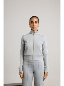 Muvazo - Grey Opulent Panel Jacket