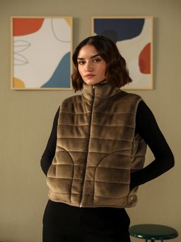 Muvazo - Olive Dual Snug Puffer Jacket