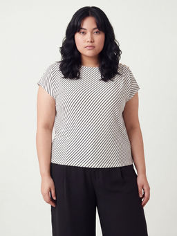 max - Off White Women Striped Top