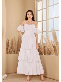 SEORAA - White Ibiza Calling Dress