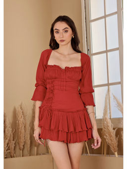 SEORAA - Red Sea-Duction Dress