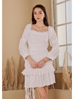 SEORAA - White Trouble In Heels Dress