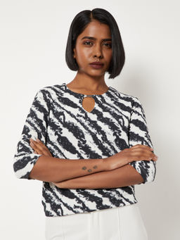 max - White Women Printed Top