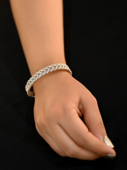 AG'S - Shreyanvi Spiral American Diamond Bangle (2.4)