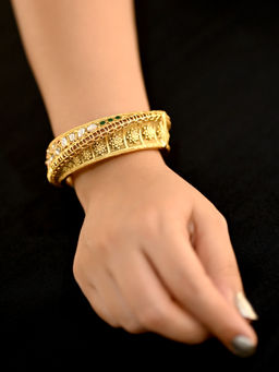 AG'S - Phiroza Antique Kundan Kada (2.6)