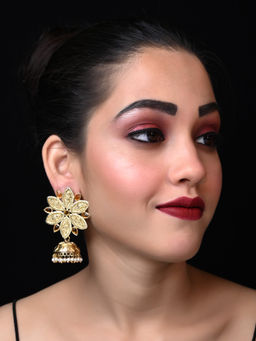 AG'S - Ziena Gold Antique Jhumki