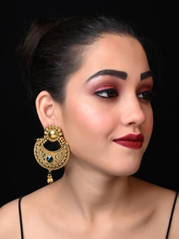 AG'S - Shrutika Green Antique Earrings