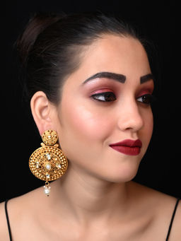 AG'S - Tarani White Antique Earrings