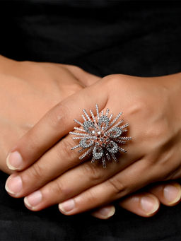 AG'S - Bhargavi White American Diamond Ring