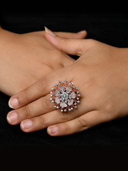 AG'S - Bhanushri White American Diamond Ring