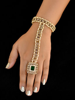 AG'S - Fhana Green Copper Polki Hathphool