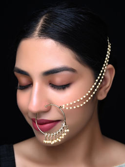 AG'S - Savitri Copper Polki Bridal Nath