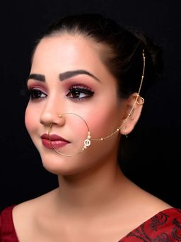 AG'S - Himanshi Delicate Kundan Bridal Nath