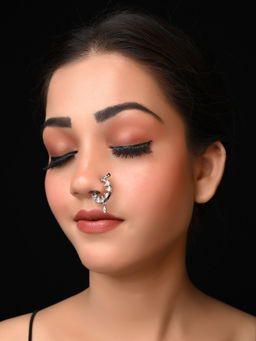 AG'S - Aavya Small American Diamond Nath