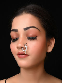 AG'S - Nainika Small American Diamond Nath