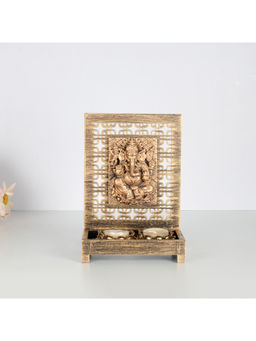 HomeTown - Mdf & Candle Holder, Gold