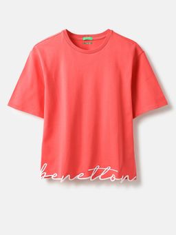 United Colors of Benetton - Girls Pink T-Shirt