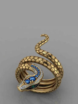 Amorenmore - Serpent Majesty Luxe Adjustable Ring