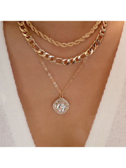 Amorenmore - Trinity Luxe Layered Pendant Necklace