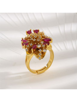 Amorenmore - Ruby Solstice Adjustable Ring