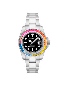 Duxot - Atlantica Limited Edition Automatic 36Pcs Cubic Zircona Round Dial Mens Watch - Dx-2047-Ll