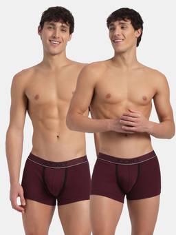 Jockey - 8015 Men Super Combed Cotton Rib Solid Trunk-Port Royale