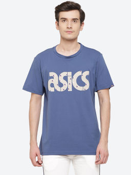 ASICS - Jsy Washer Mix Ss Blue Mens T-shirts