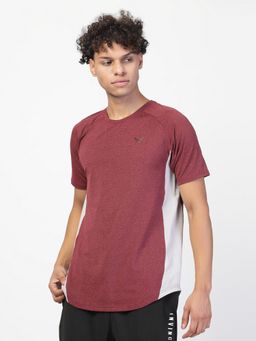 INVINCIBLE - Maroon Men's Contrast T-Shirt